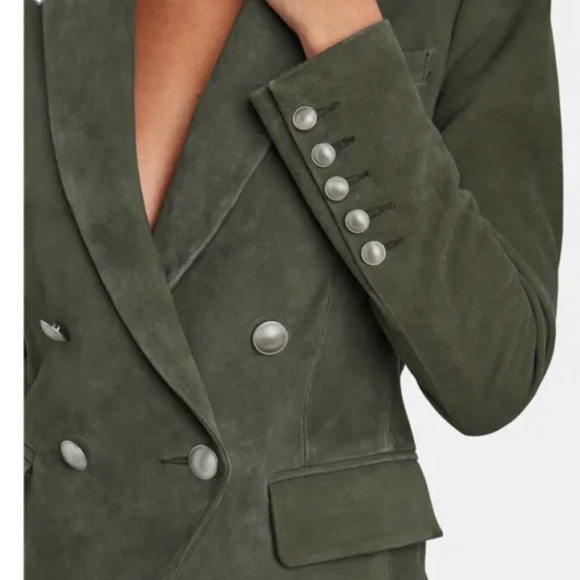 L’agence suede jacket Small 2 green stunning!!! - Picture 3 of 8